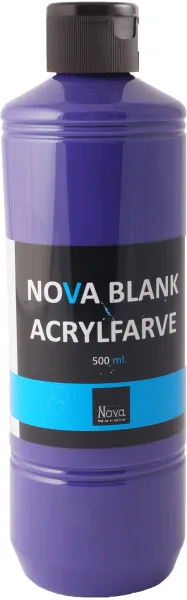 Nova akrylmaling blank 500 ml. Fiolett