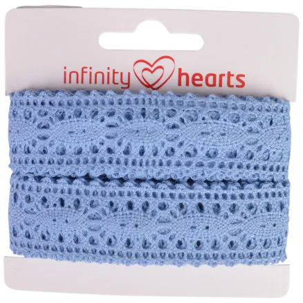 Infinity Hearts Blondebånd Polyester 25mm 05 Blå - 5m