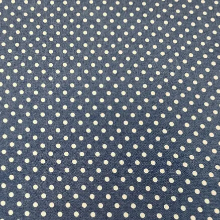 Denimstoff 145cm 41 prikker - 50cm