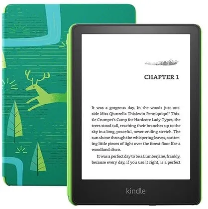 Amazon Kindle Paperwhite 5 16GB Kids Edition - Svart (inkl. Emerald Forest Cover)