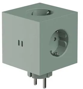 Avolt Square 2 Strømforgrener Oak Green